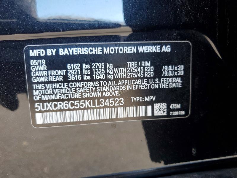 Продажа на аукционе авто 2019 Bmw X5, vin: 5UXCR6C55KLL34523, номер лота: 48706146