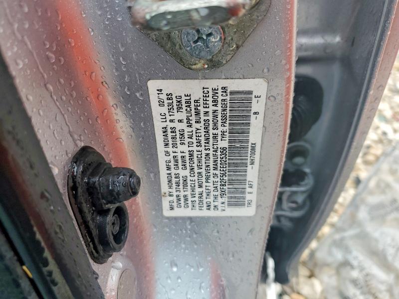 48923716 :رقم المزاد ، 19XFB2F56EE025356 vin ، 2014 Honda Civic مزاد بيع