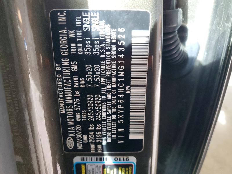 Aukcja sprzedaży 2021 Kia Telluride, vin: 5XYP64HC1MG143526, numer aukcji: 51476386