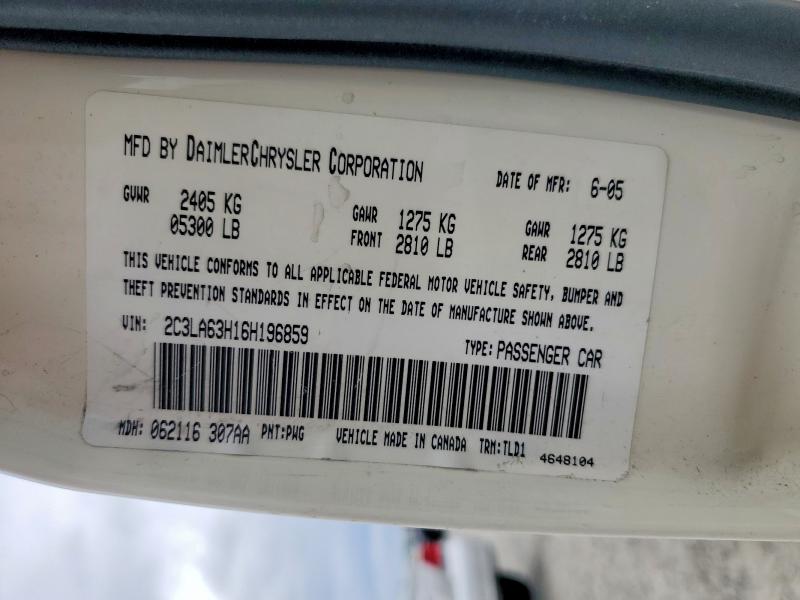 Aukcja sprzedaży 2006 Chrysler 300c, vin: 2C3LA63H16H196859, numer aukcji: 51183356