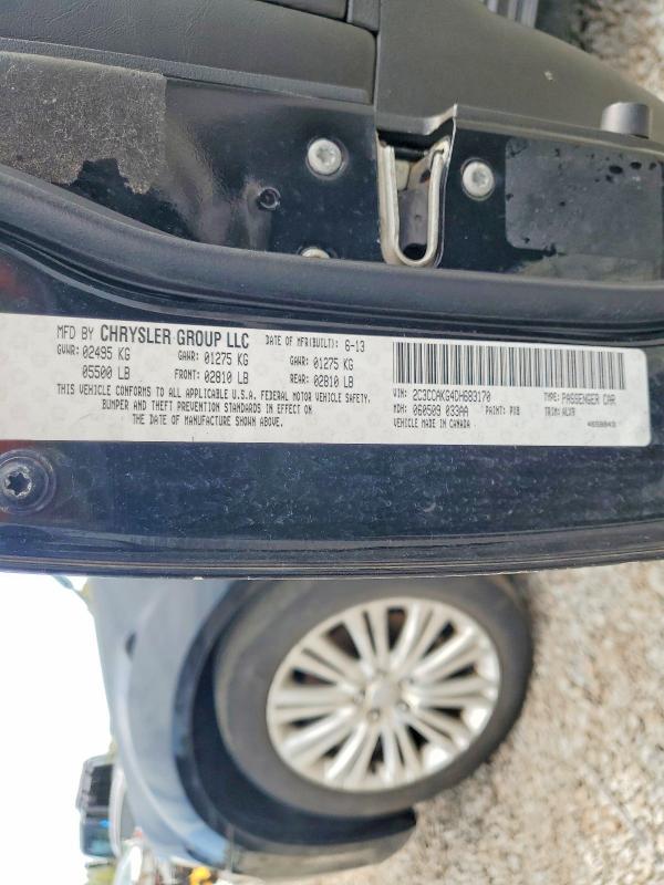 Продажа на аукционе авто 2013 Chrysler 300c, vin: 2C3CCAKG4DH683170, номер лота: 51245056
