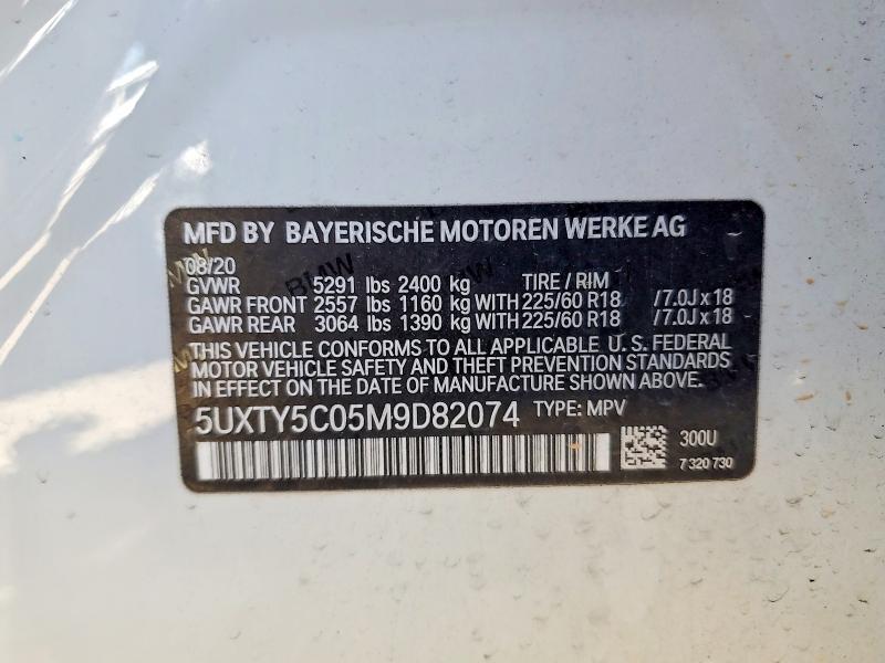 Aukcja sprzedaży 2021 Bmw X3, vin: 5UXTY5C05M9D82074, numer aukcji: 50606206