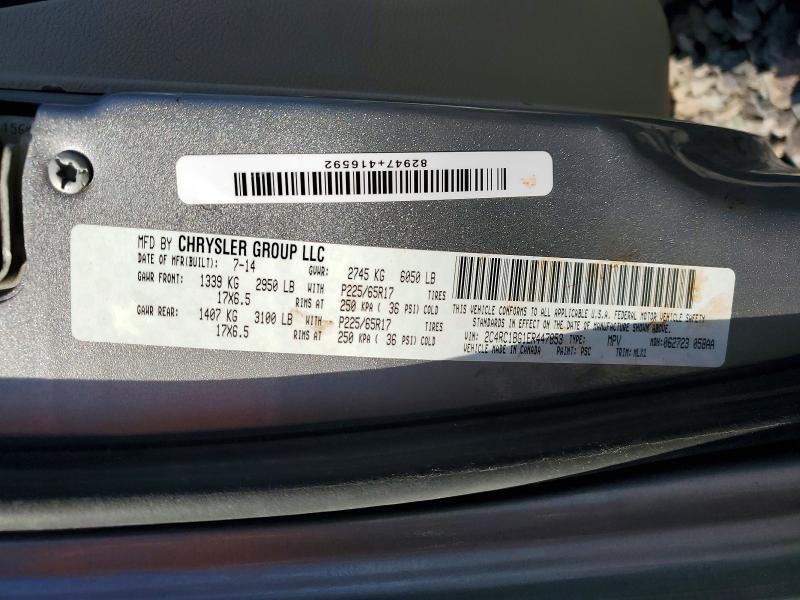 Продажа на аукционе авто 2014 Chrysler Town & Country, vin: 2C4RC1BG1ER447853, номер лота: 50819906