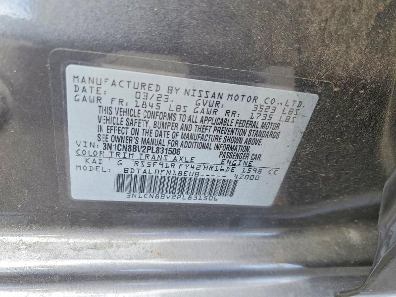 Aukcja sprzedaży 2023 Nissan Versa, vin: 3N1CN8BV2PL831506, numer aukcji: 51661386