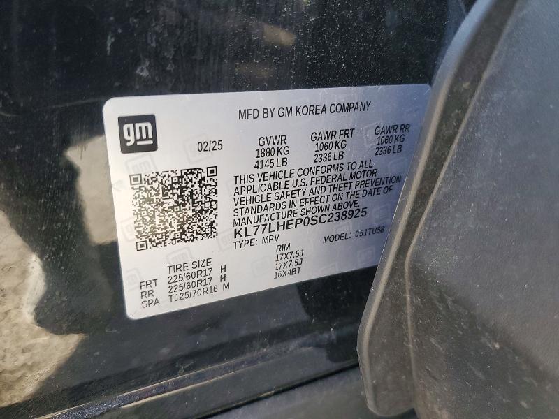 Продаж на аукціоні авто 2025 Chevrolet Trax, vin: KL77LHEP0SC238925, номер лоту: 51121526
