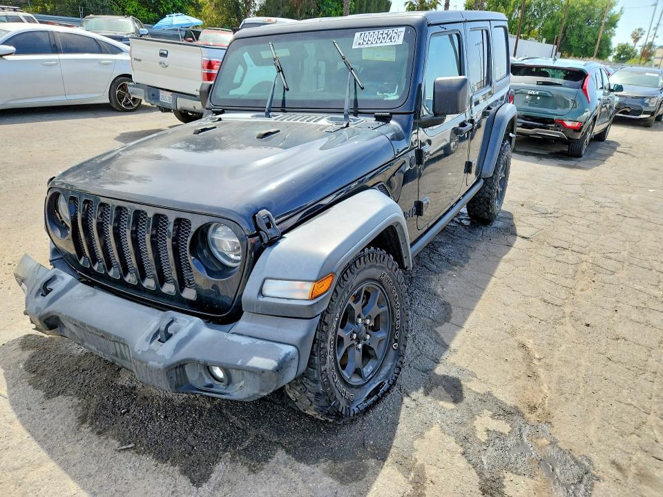 2020 Jeep Wrangler Unlimited მანქანა იყიდება აუქციონზე, vin: 1C4HJXDG6LW267600, აუქციონის ნომერი: 49985526