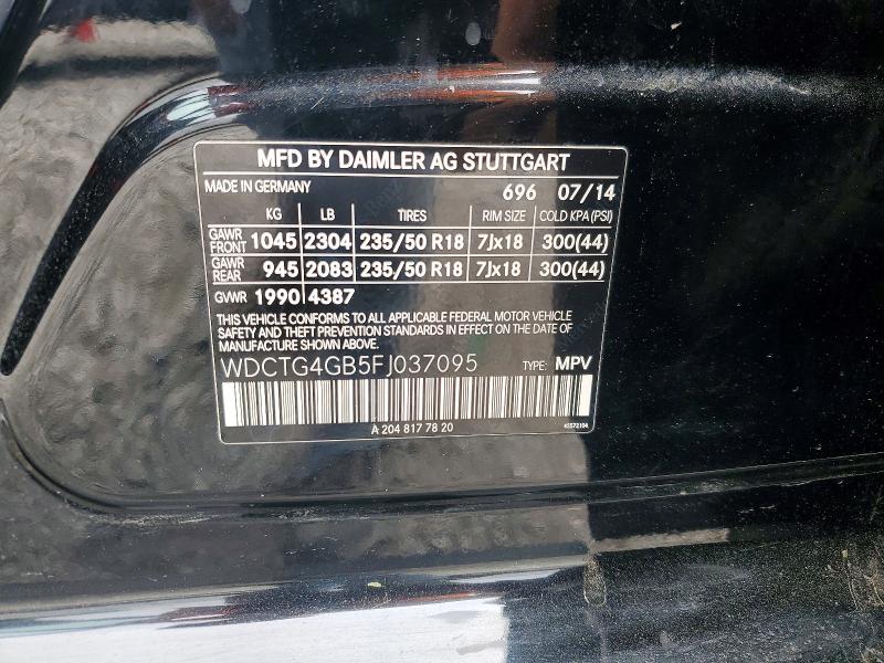 Продажа на аукционе авто 2015 Mercedes-benz Gla, vin: WDCTG4GB5FJ037095, номер лота: 49655496