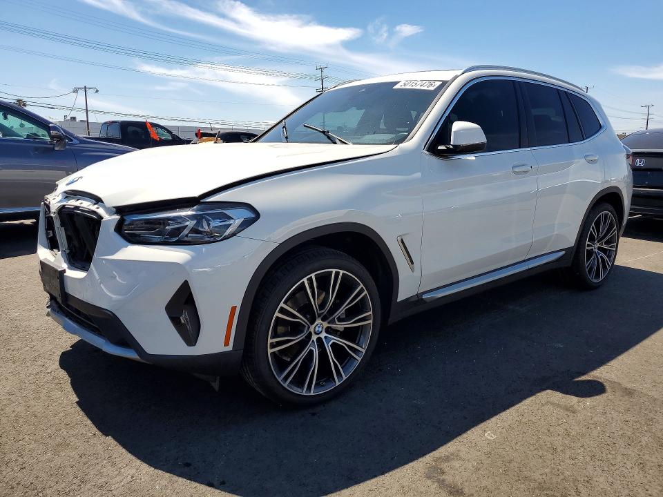 2022 Bmw X3 მანქანა იყიდება აუქციონზე, vin: 5UX43DP06N9N06133, აუქციონის ნომერი: 50157476