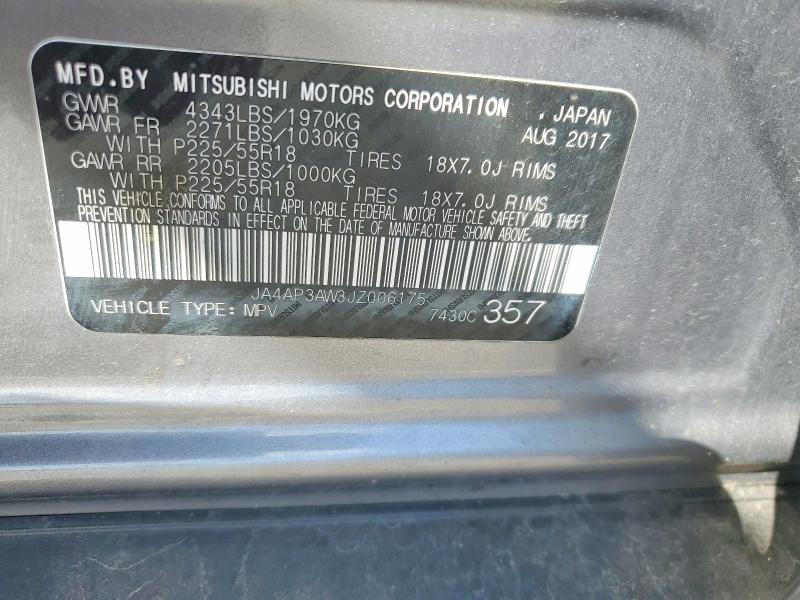 Aukcja sprzedaży 2018 Mitsubishi Outlander Sport, vin: JA4AP3AW3JZ006175, numer aukcji: 51517756