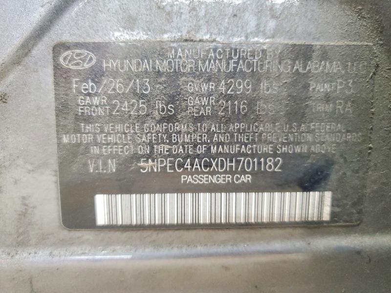 Продаж на аукціоні авто 2013 Hyundai Sonata, vin: 5NPEC4ACXDH701182, номер лоту: 47629336