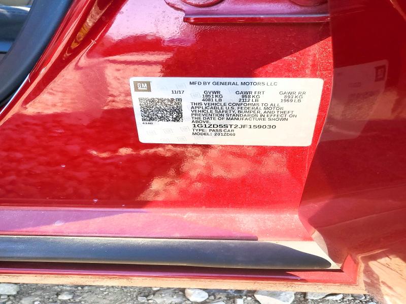 48902866 :رقم المزاد ، 1G1ZD5ST2JF159030 vin ، 2018 Chevrolet Malibu مزاد بيع