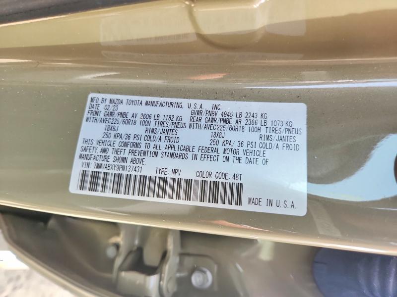 49508296 :رقم المزاد ، 7MMVABXY9PN137431 vin ، 2023 Mazda Cx-50 مزاد بيع