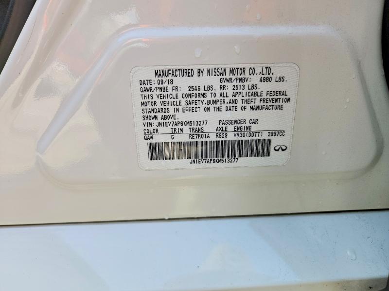 48465256 :رقم المزاد ، JN1EV7AP6KM513277 vin ، 2019 Infiniti Q50 مزاد بيع