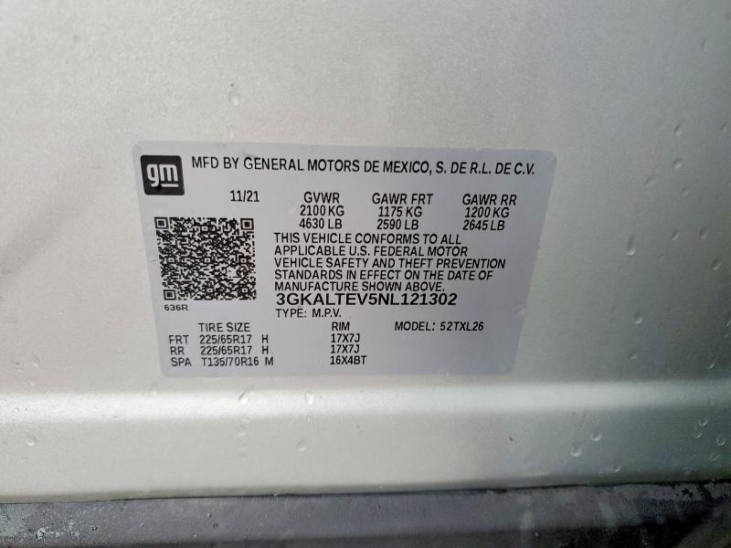 Продажа на аукционе авто 2022 Gmc Terrain, vin: 3GKALTEV5NL121302, номер лота: 49886186