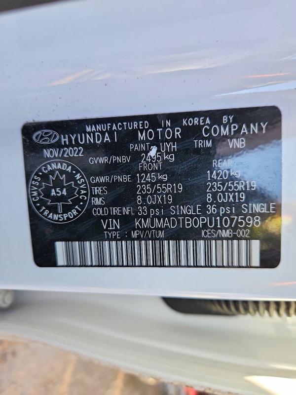 Aukcja sprzedaży 2023 Genesis Gv70, vin: KMUMADTB0PU107598, numer aukcji: 51375536