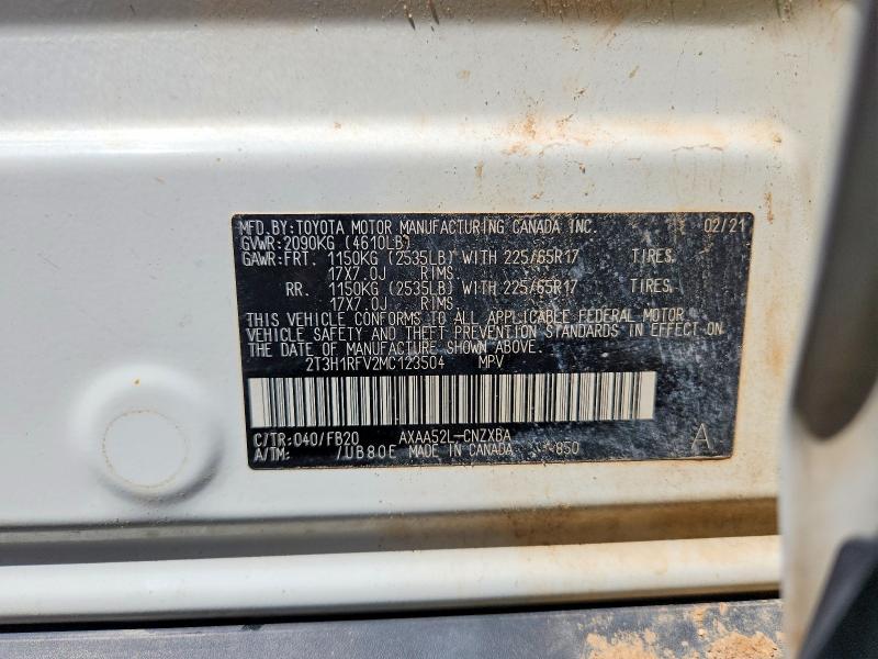 Aukcja sprzedaży 2021 Toyota Rav4, vin: 2T3H1RFV2MC123504, numer aukcji: 49275286