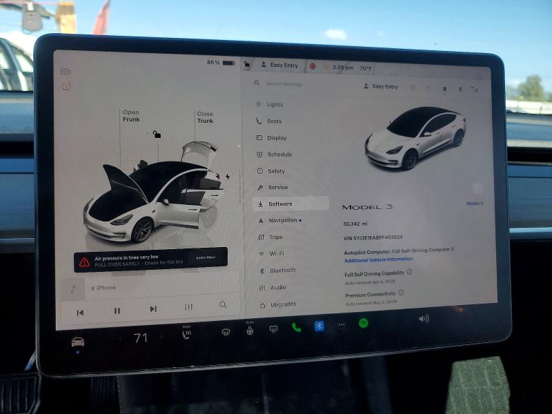 Продаж на аукціоні авто 2023 Tesla Model 3, vin: 5YJ3E1EA9PF403024, номер лоту: 48480646
