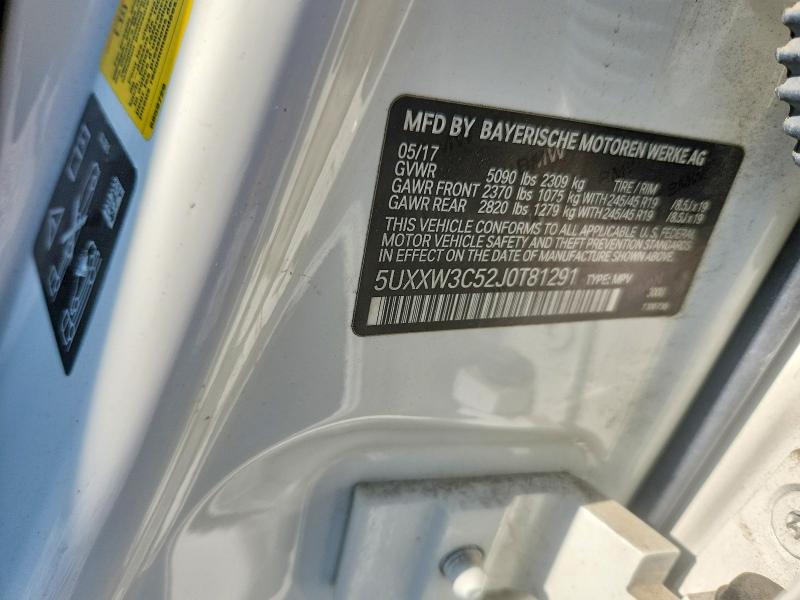 Продаж на аукціоні авто 2018 Bmw X4, vin: 5UXXW3C52J0T81291, номер лоту: 50906136
