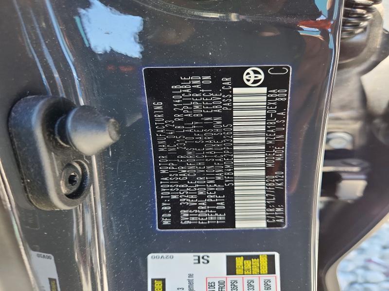 50458236 :رقم المزاد ، 5YFB4MDE2PP032605 vin ، 2023 Toyota Corolla مزاد بيع