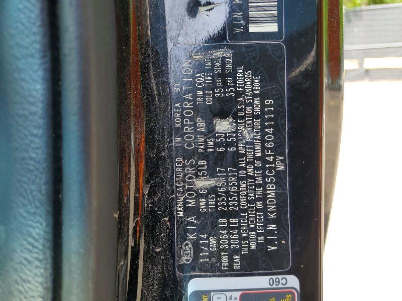 Aukcja sprzedaży 2015 Kia Sedona, vin: KNDMB5C14F6041119, numer aukcji: 50152616