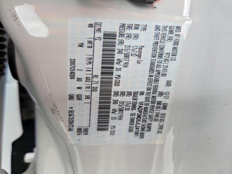 Aukcja sprzedaży 2018 Ford Focus, vin: 1FADP3M26JL241061, numer aukcji: 49422886