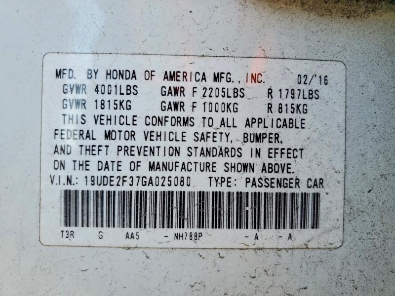 Продажа на аукционе авто 2016 Acura Ilx, vin: 19UDE2F37GA025080, номер лота: 49868396