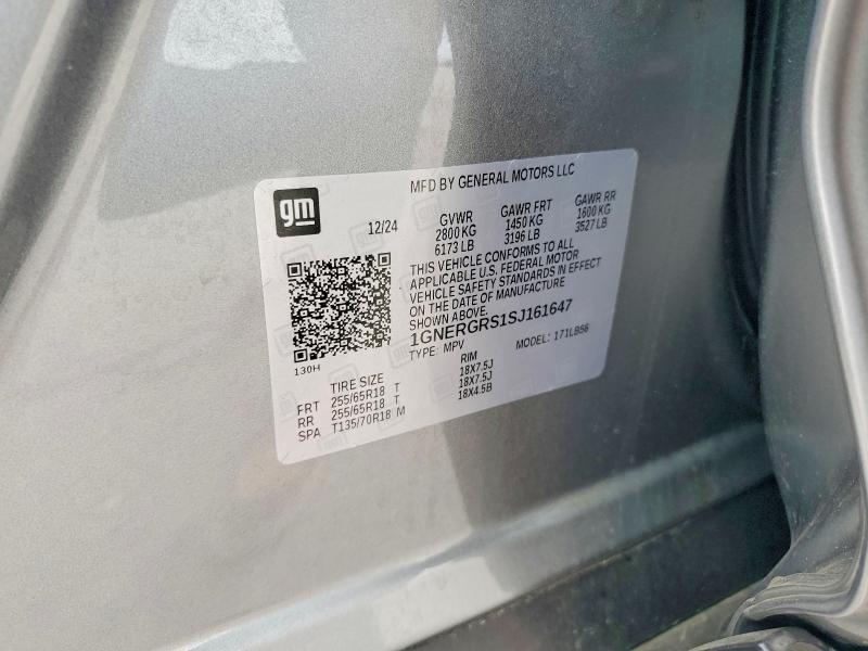 2025 Chevrolet Traverse მანქანა იყიდება აუქციონზე, vin: 1GNERGRS1SJ161647, აუქციონის ნომერი: 51647936