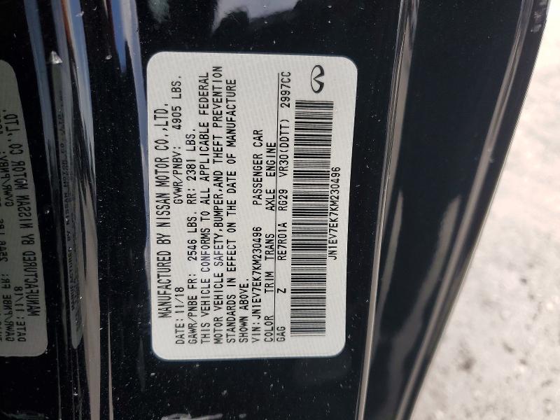 Auction sale of the 2019 Infiniti Q60, vin: JN1EV7EK7KM230496, lot number: 49590236