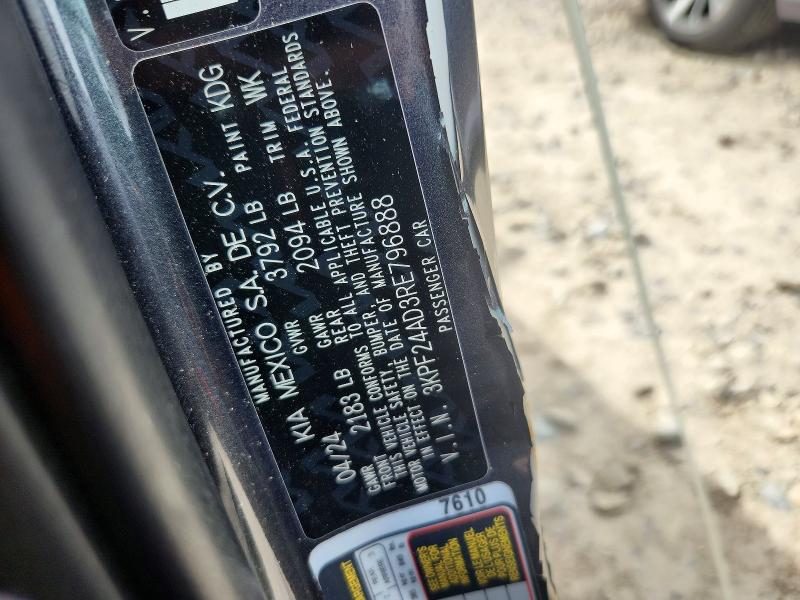 50753836 :رقم المزاد ، 3KPF24AD3RE796888 vin ، 2024 Kia Forte مزاد بيع