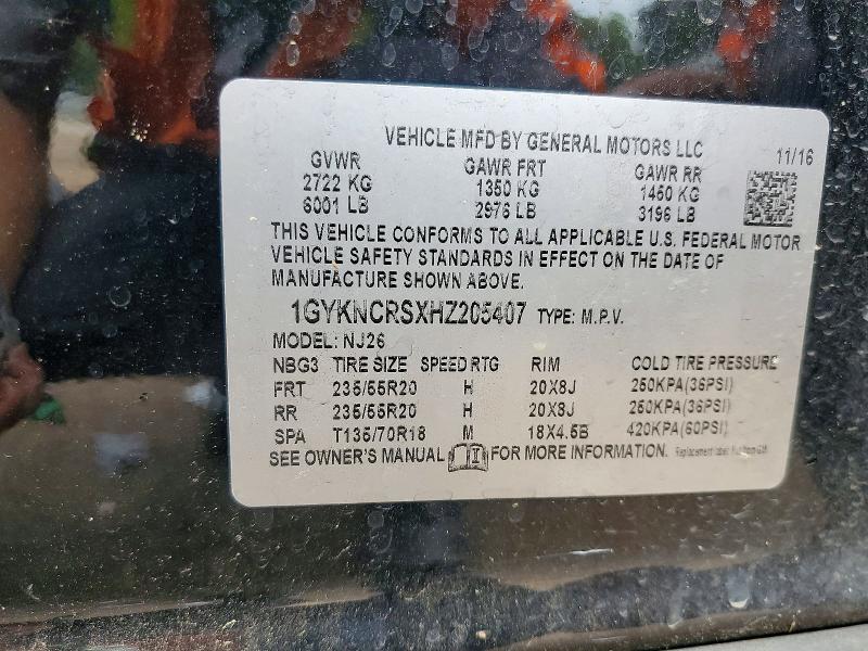 2017 Cadillac Xt5 მანქანა იყიდება აუქციონზე, vin: 1GYKNCRSXHZ205407, აუქციონის ნომერი: 51674196