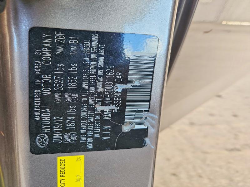50721106 :رقم المزاد ، KMHCU4AE5DU311629 vin ، 2013 Hyundai Accent مزاد بيع