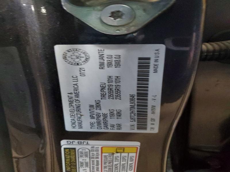 Aukcja sprzedaży 2021 Acura Rdx, vin: 5J8TC2H70ML808646, numer aukcji: 47527516