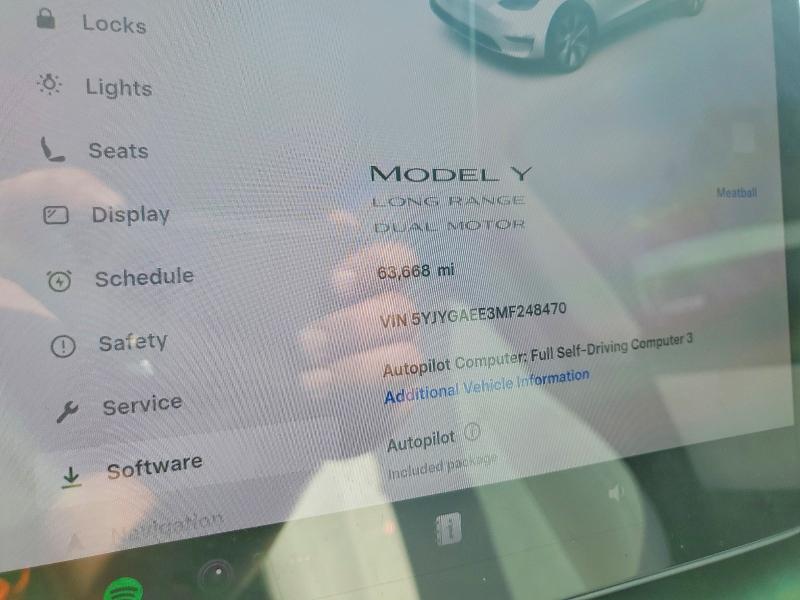 Продажа на аукционе авто 2021 Tesla Model Y, vin: 5YJYGAEE3MF248470, номер лота: 48051326