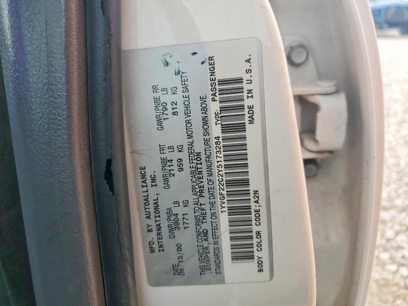 Продаж на аукціоні авто 2000 Mazda 626, vin: 1YVGF22C2Y5173284, номер лоту: 48750456