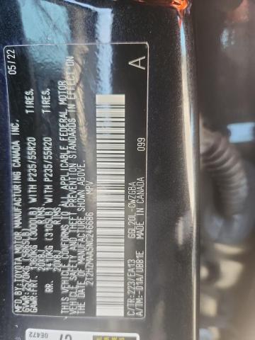 49609596 :رقم المزاد ، 2T2HZMAA5NC246686 vin ، 2022 Lexus Rx مزاد بيع