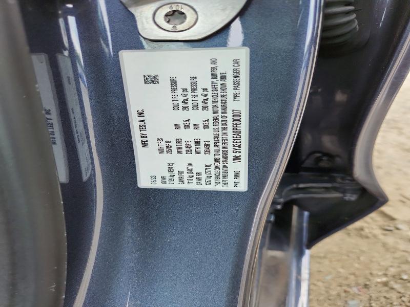 2023 Tesla Model 3 მანქანა იყიდება აუქციონზე, vin: 5YJ3E1EA8PF600007, აუქციონის ნომერი: 51552426