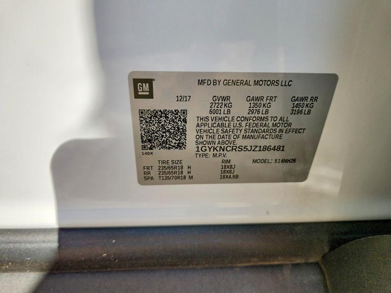 Auction sale of the 2018 Cadillac Xt5, vin: 1GYKNCRS5JZ186481, lot number: 49636146