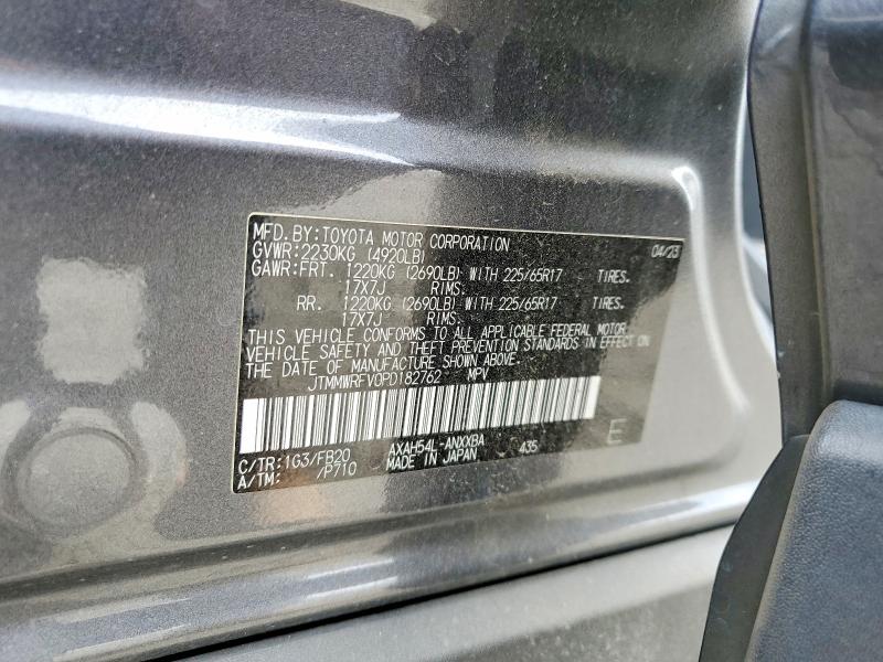 49275886 :رقم المزاد ، JTMMWRFV0PD182762 vin ، 2023 Toyota Rav4 مزاد بيع