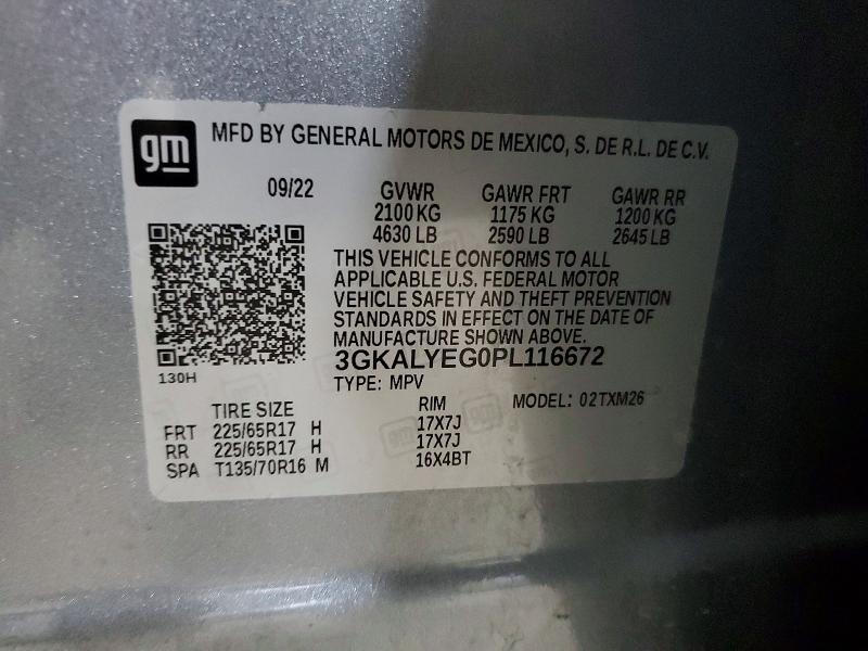 Aukcja sprzedaży 2023 Gmc Terrain, vin: 3GKALYEG0PL116672, numer aukcji: 50923476