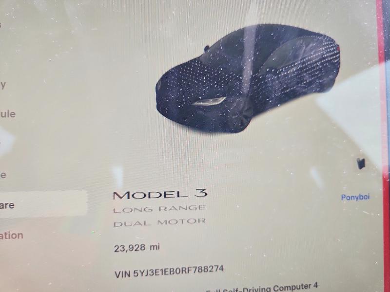 Продаж на аукціоні авто 2024 Tesla Model 3, vin: 5YJ3E1EB0RF788274, номер лоту: 50276926