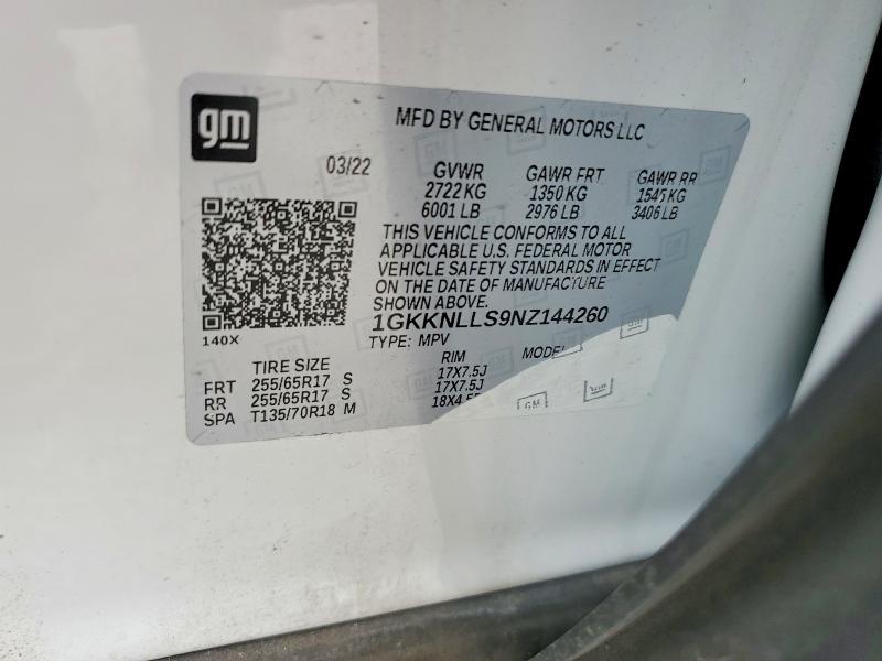 Продажа на аукционе авто 2022 Gmc Acadia, vin: 1GKKNLLS9NZ144260, номер лота: 51400816