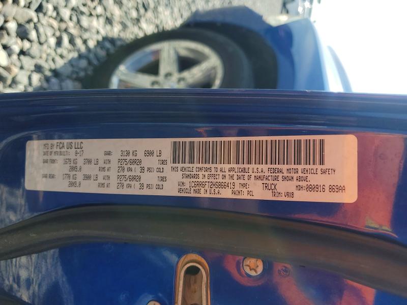 Продажа на аукционе авто 2017 Ram 1500, vin: 1C6RR6FT2HS866419, номер лота: 48754736