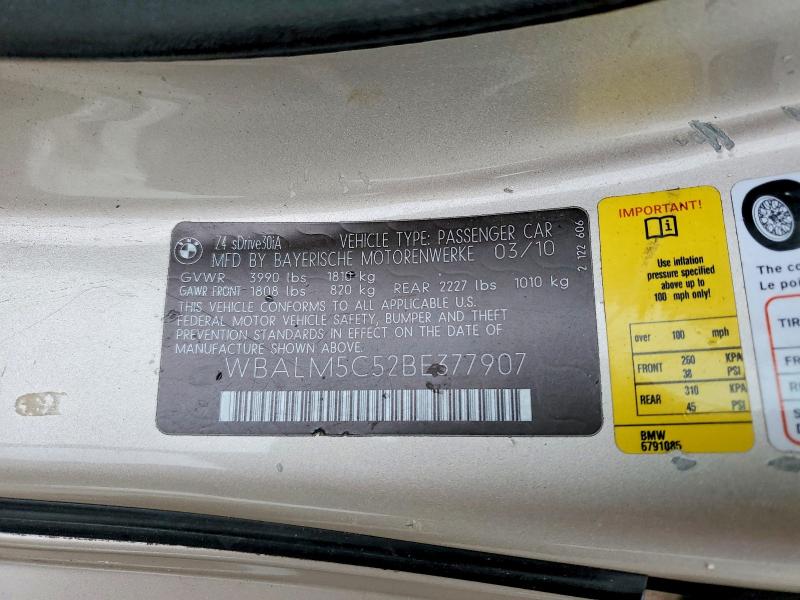 Продаж на аукціоні авто 2011 Bmw Z4, vin: WBALM5C52BE377907, номер лоту: 51614806