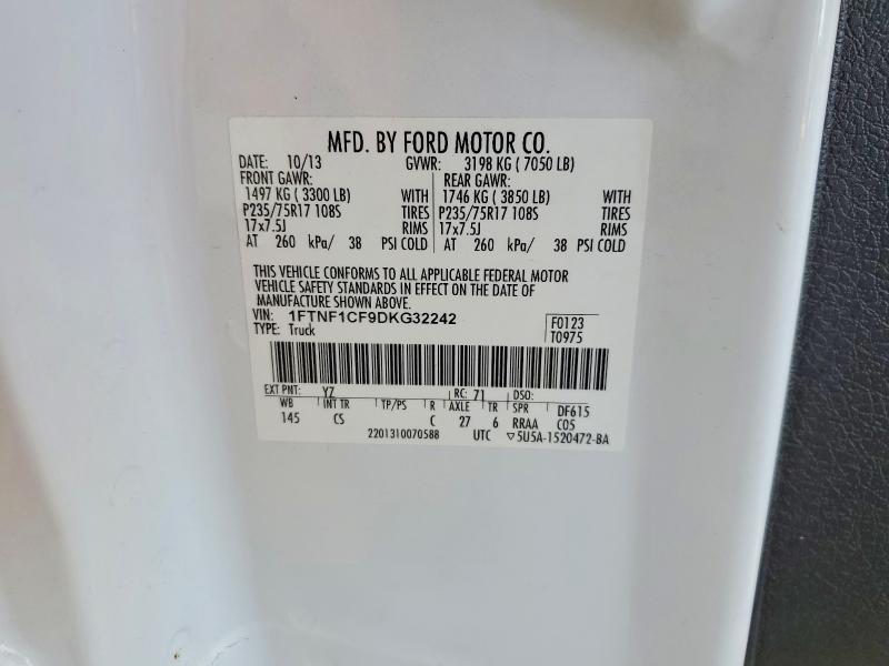 Aukcja sprzedaży 2013 Ford F150, vin: 1FTNF1CF9DKG32242, numer aukcji: 51774126