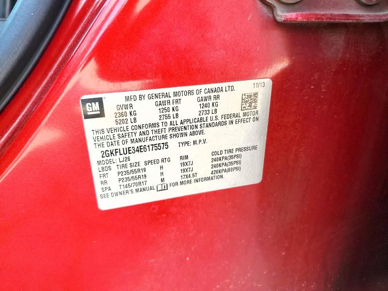 50292366 :رقم المزاد ، 2GKFLUE34E6175575 vin ، 2014 Gmc Terrain مزاد بيع