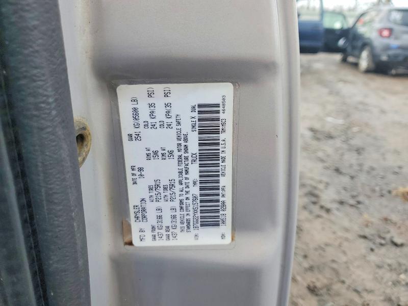 1999 Dodge Dakota მანქანა იყიდება აუქციონზე, vin: 1B7GG22YXXS157607, აუქციონის ნომერი: 49772426