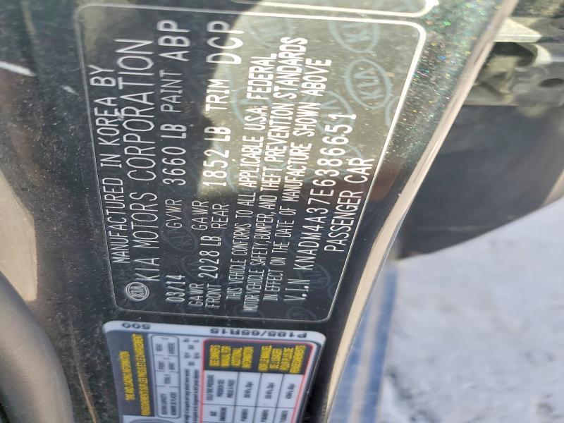 Aukcja sprzedaży 2014 Kia Rio, vin: KNADM4A37E6386651, numer aukcji: 51276896