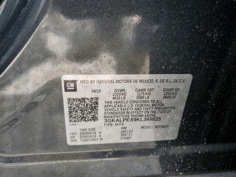Aukcja sprzedaży 2019 Gmc Terrain, vin: 3GKALPEX9KL349825, numer aukcji: 49947886