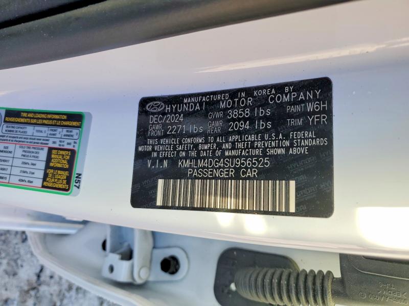 48621086 :رقم المزاد ، KMHLM4DG4SU956525 vin ، 2025 Hyundai Elantra مزاد بيع