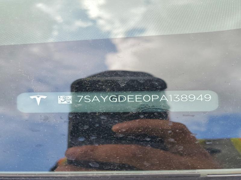 Продажа на аукционе авто 2023 Tesla Model Y, vin: 7SAYGDEE0PA138949, номер лота: 50285716
